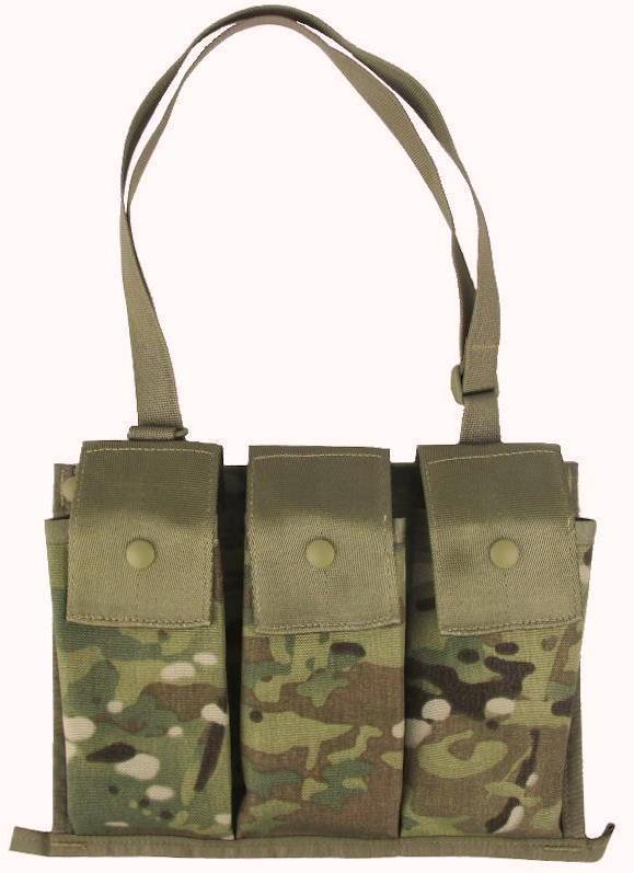 Підсумок для трьох магазинів М16 M4 Molle II Bandoleer Ammunition Pouch OCP Мультикам - фото 4