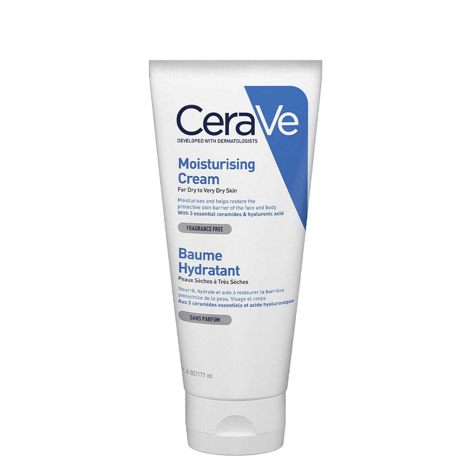 Крем увлажняющий CeraVe Moisturising Cream 177 мл для сухой и очень сухой кожи лица и тела (1505062231)