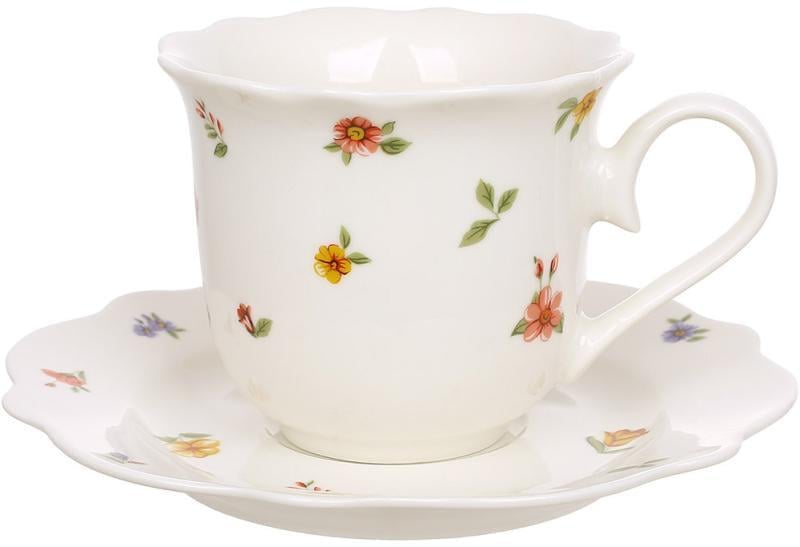 Набір чайних чашок порцелянових з блюдцями Cottage Garden 2 шт. 250 мл (BD-K334)