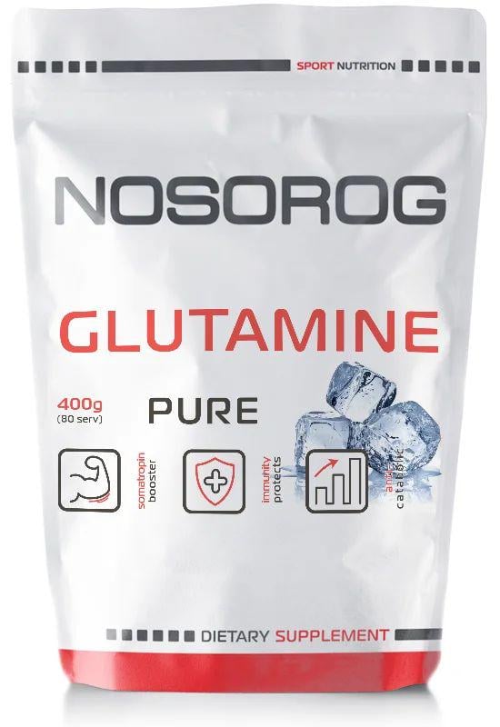 Глютамін Nosorog Nutrition Glutamine без смаку 400 г