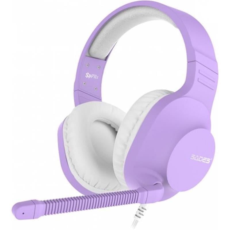 Гарнитура проводная Sades SA-721 Spirits mini-Jack 3,5 мм Purple (sa721prj)