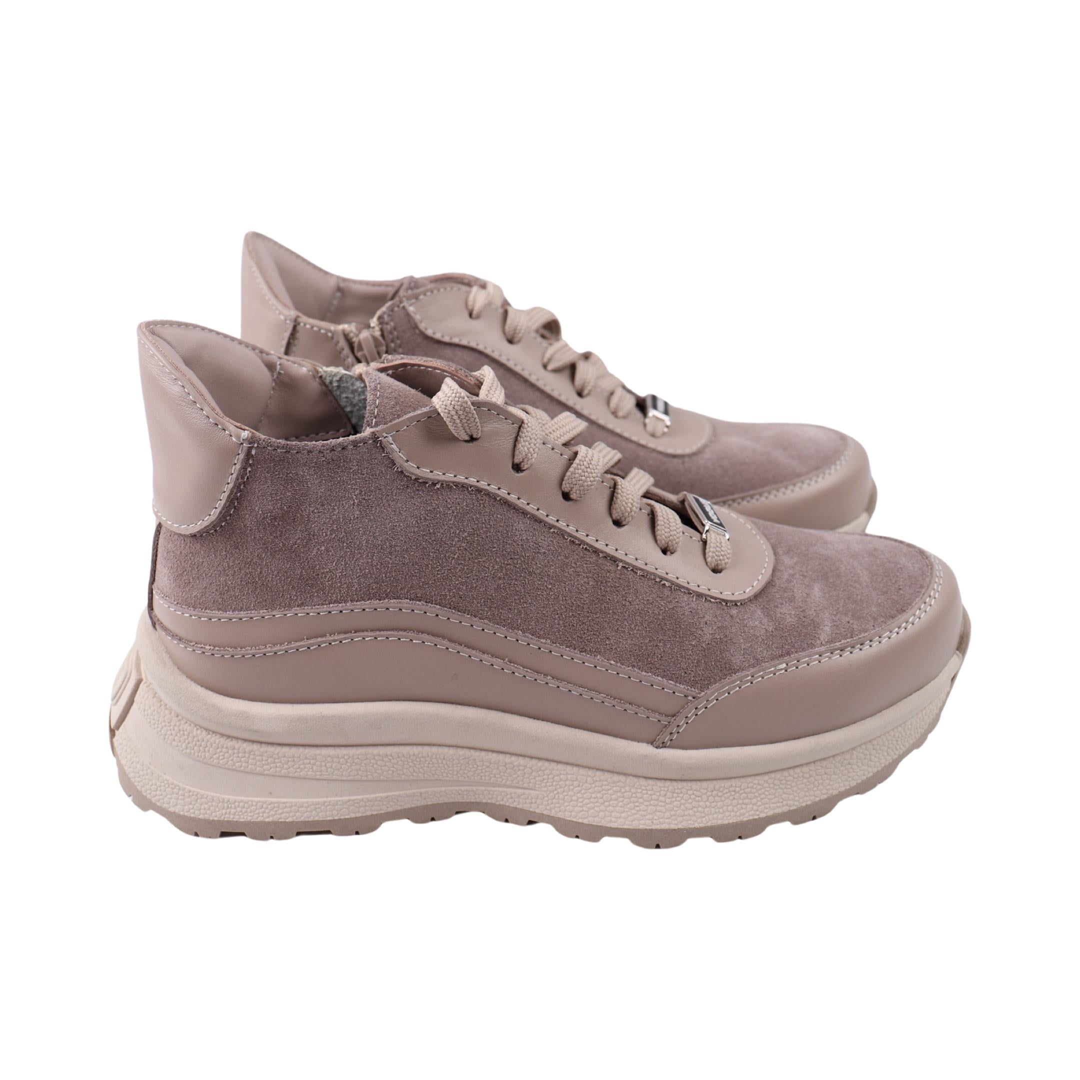 Ботинки женские R&Y 75-24DHS натуральная замша р. 39 Капучино (29182982)