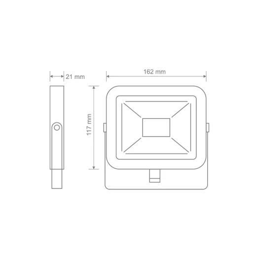 Прожектор светодиодный Maxus FL-02 20W 5000K (1-MFL-02-2050) - фото 3 Прожектор светодиодный Maxus FL-02 20W 5000K (1-MFL-02-2050) - фото 3