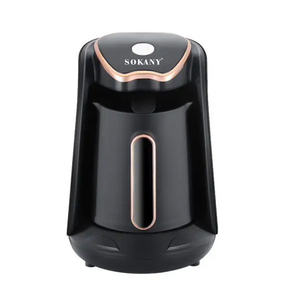Турка для кофе электрическая Sokany SK-04008 250 мл Черный/Золотой