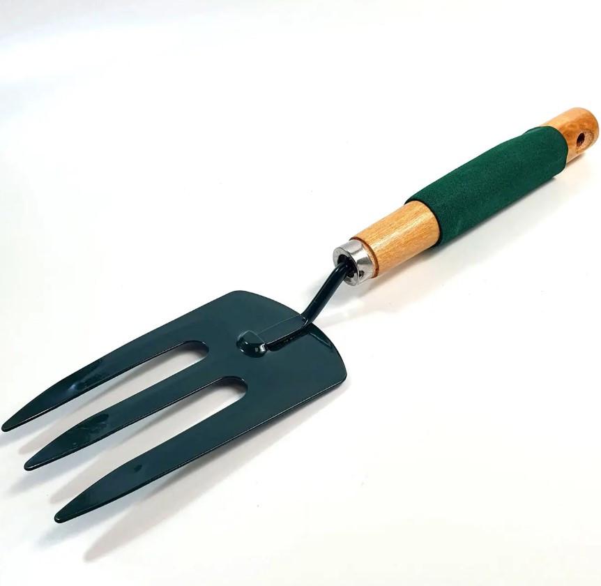 Набір ручних садових інструментів Garden Tools лопатка/розпушувач/вилка 3 пр. 35 см Дерево (25803264) - фото 4