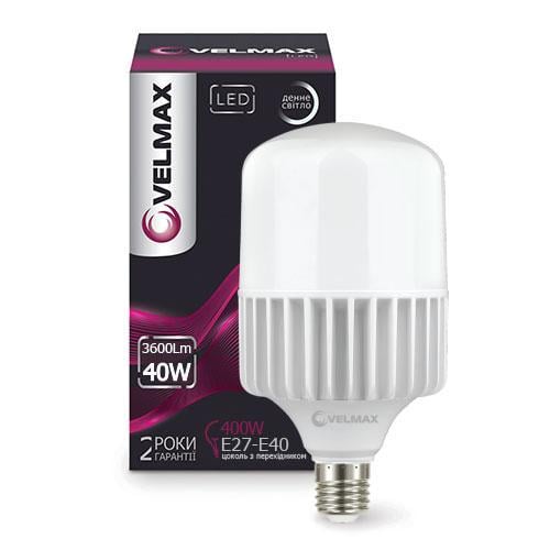 Лампа LED Velmax промислова 50W Е27-E40 6500K 4500Lm (V-A118)