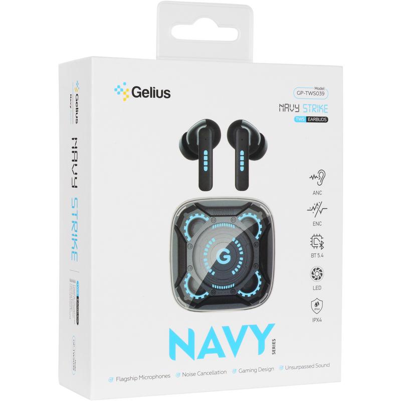 Навушники бездротові Gelius NavyStrike GP-TWS039 TWS Black (97445) - фото 5 Навушники бездротові Gelius NavyStrike GP-TWS039 TWS Black (97445) - фото 5