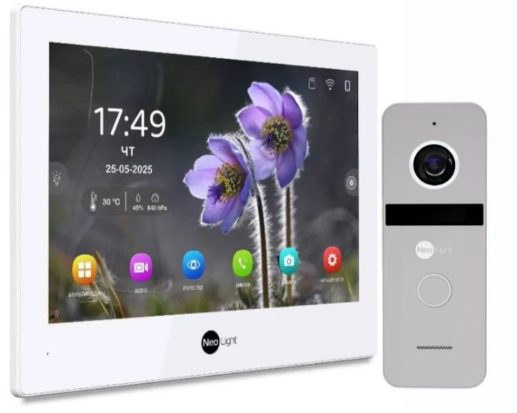 Комплект видеодомофона Neolight Alpha Hybrid HD Kit White/Silver (32674639)
