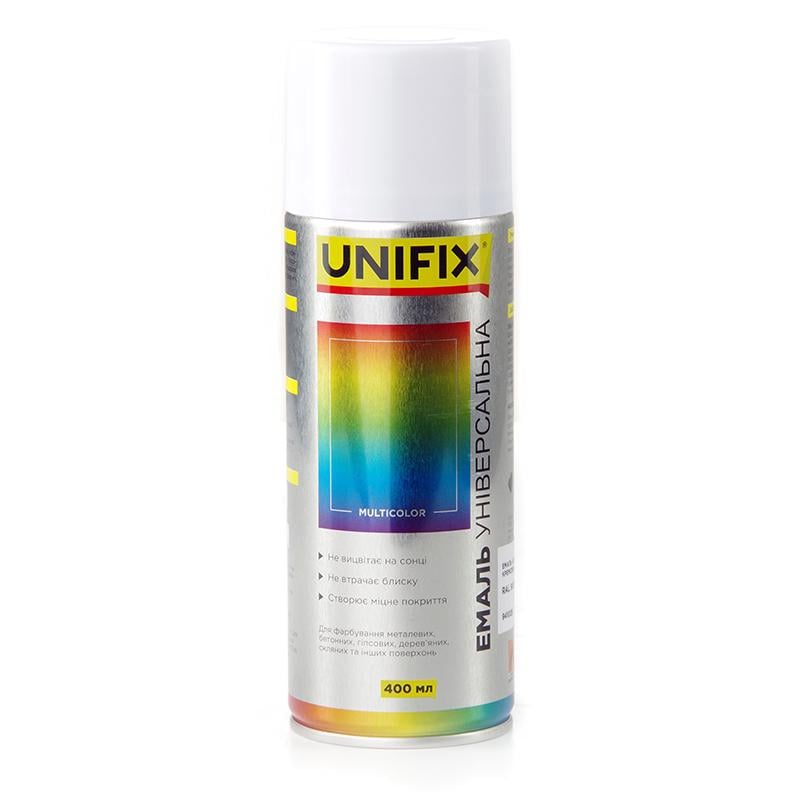 Эмаль акриловая универсальная Unifix 400 мл RAL 9002 Кремовый глянец (941029)
