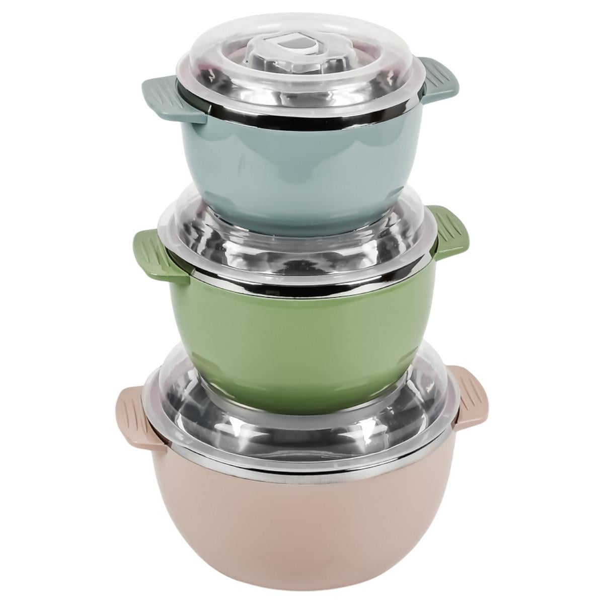 Набор мисок с крышками Salad Bowl из нержавеющей стали 6 предметов (R93663)