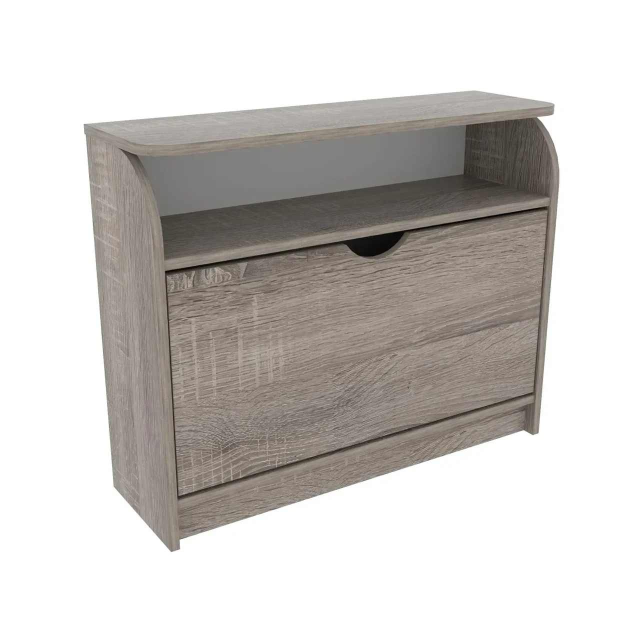 Тумба для обуви Kontinent No3 80х25х65 см Дуб Сонома Трюфель (78209784) - фото 1 Тумба для обуви Kontinent No3 80х25х65 см Дуб Сонома Трюфель (78209784) - фото 1