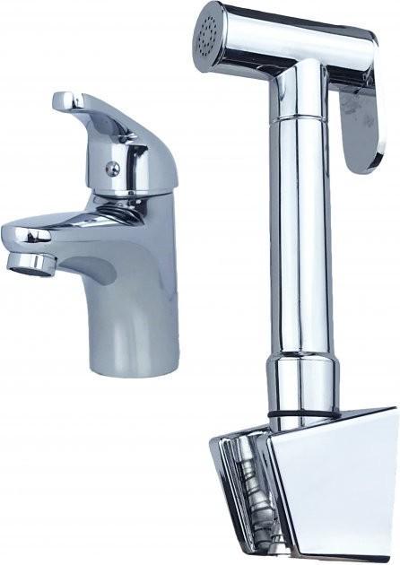 Смеситель для раковины Globus LUX Solly GLSO-0222 с гигиеническим душем - фото 2