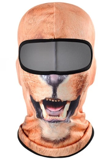 Балаклава Зверомаска 3D Тигр с зубами с флисом тепла 2 One Size (623528334)