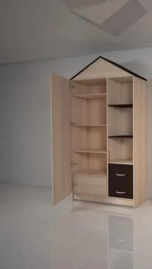 Дитяча шафа Казка DS/04 з шухлядами Дуб молочний/Венге