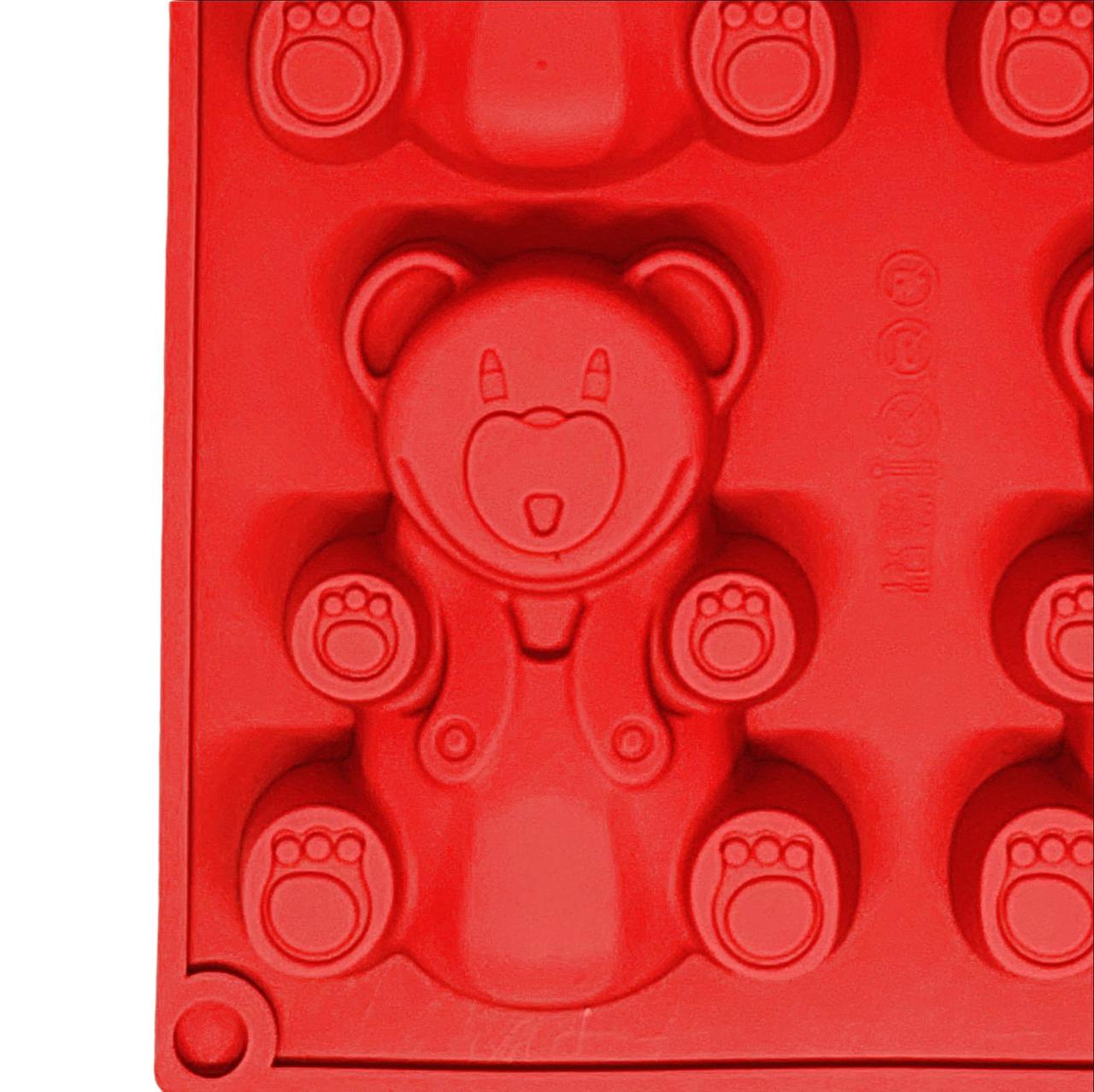 Форма силіконова Profsil Ведмедики Барні 6в1 Червоний (201460-чер) - фото 7 Форма силіконова Profsil Ведмедики Барні 6в1 Червоний (201460-чер) - фото 7