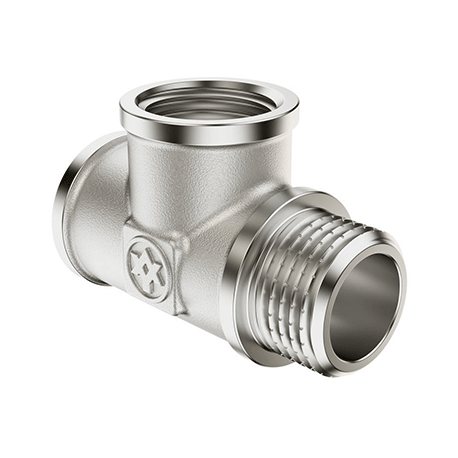 Тройник Miraya никелированный ЗВВ 1/2" (TU-14885)