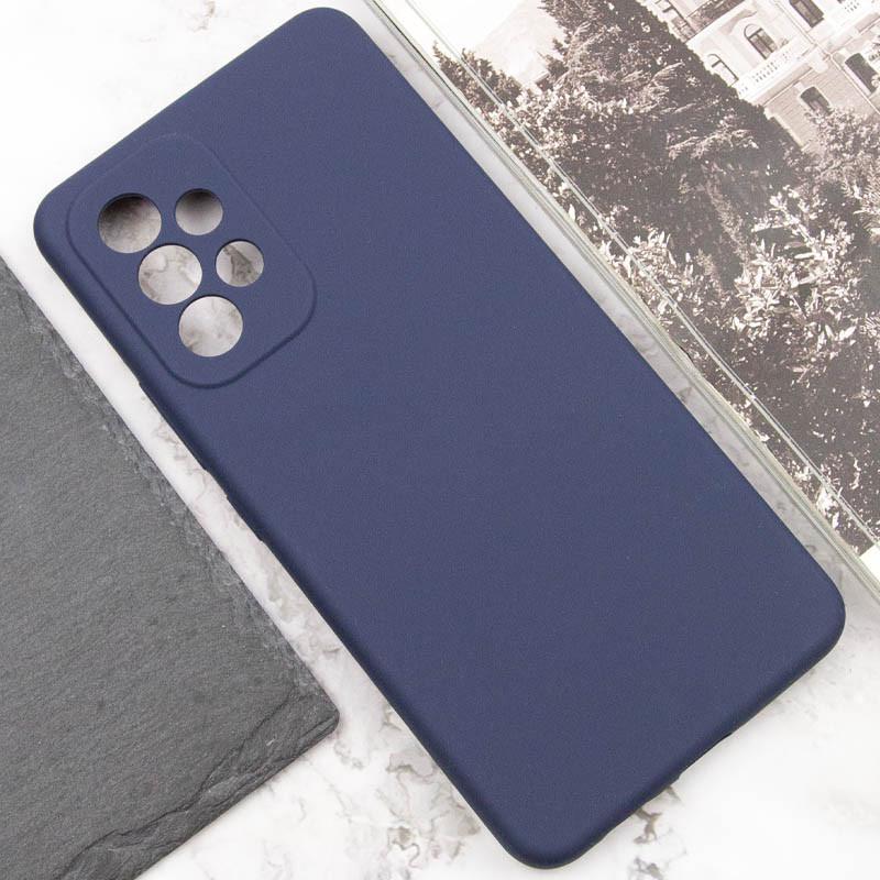 Противоударный Чехол Silicone Cover Lakshmi Full Camera (AAA) для Samsung Galaxy A73 5G Темно-синий / Midnight blue - фото 5