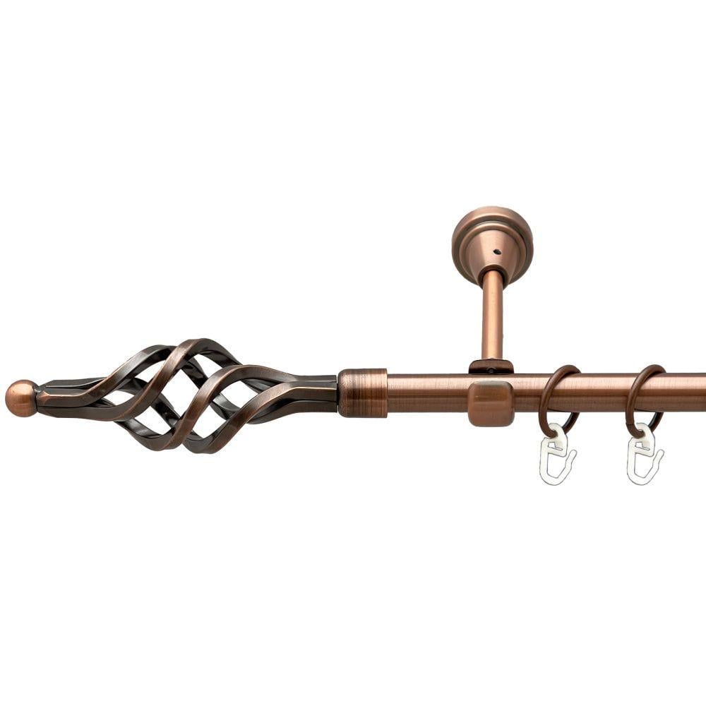 Карниз Orvit Ажур однорядний гладкий 16 мм 240 см Антична мідь (00-00019234)