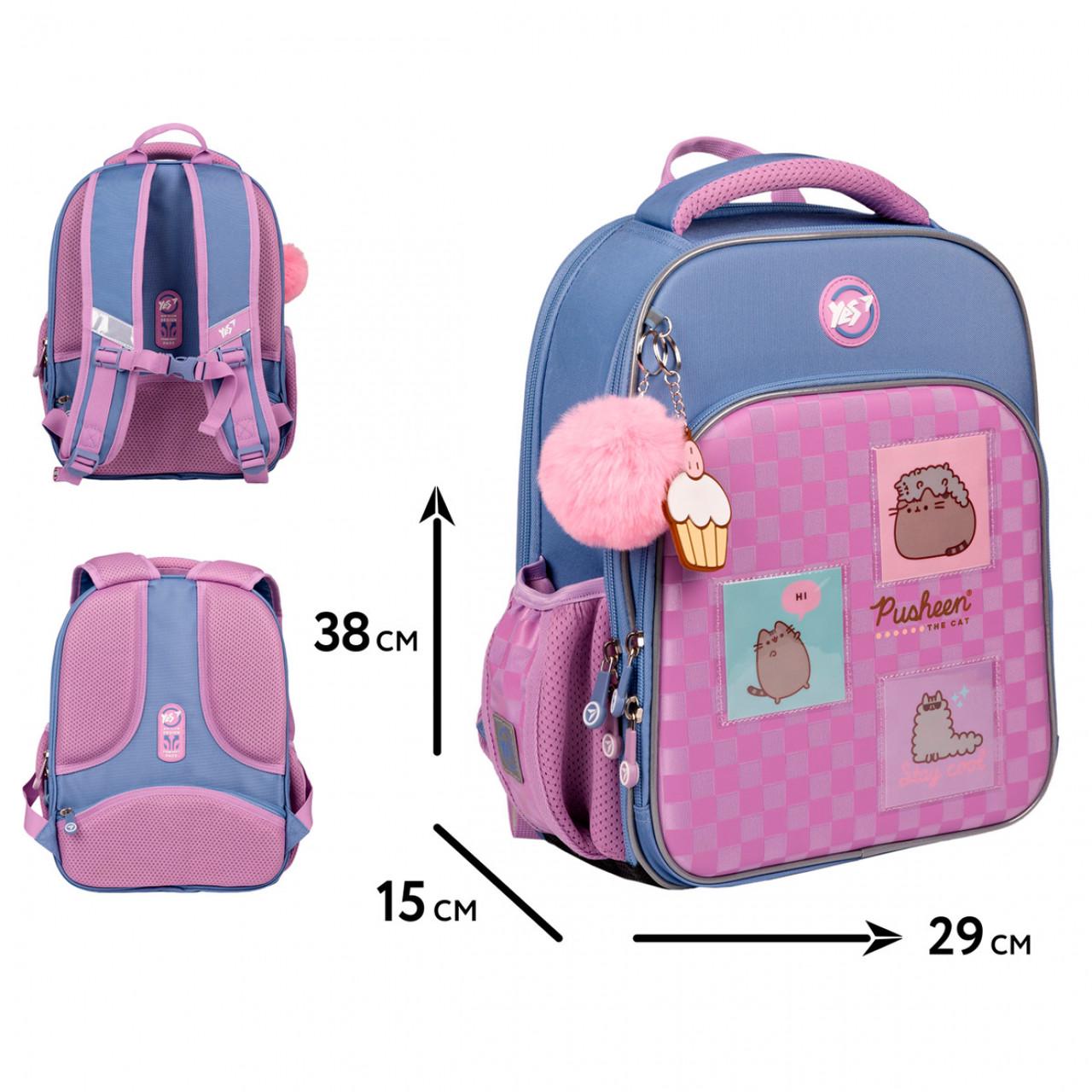 Рюкзак шкільний/пенал/сумка/пляшка/ланч-бокс YES Pusheen Playful S-78 (559864K1) - фото 3 Рюкзак шкільний/пенал/сумка/пляшка/ланч-бокс YES Pusheen Playful S-78 (559864K1) - фото 3