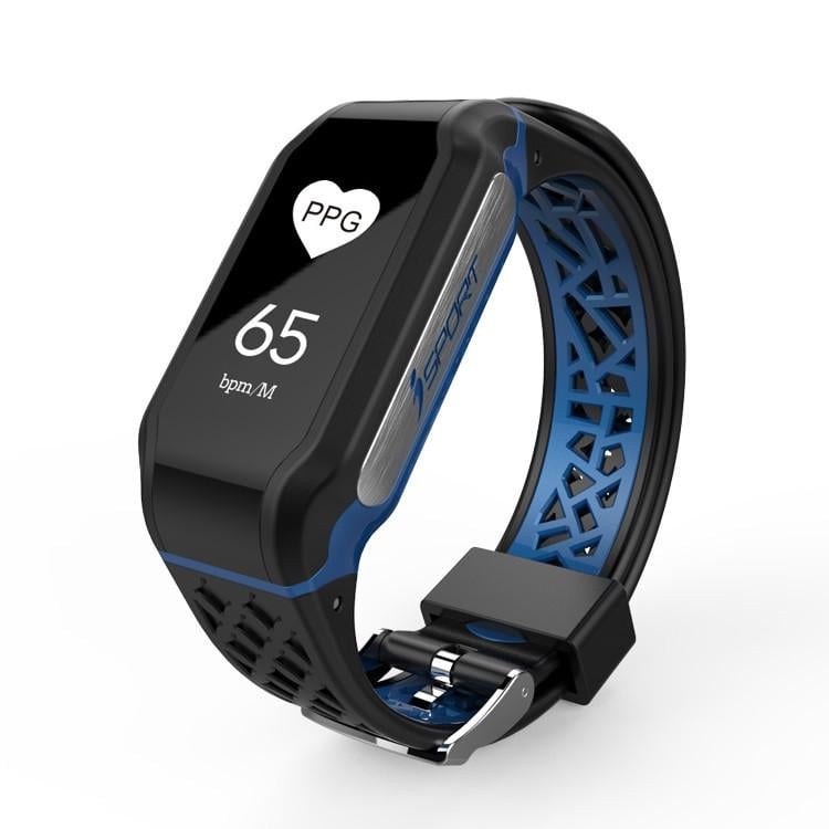 Смарт-браслет ISPORT W393A 0,96" IP67 Черный/Синий (SUN3375)