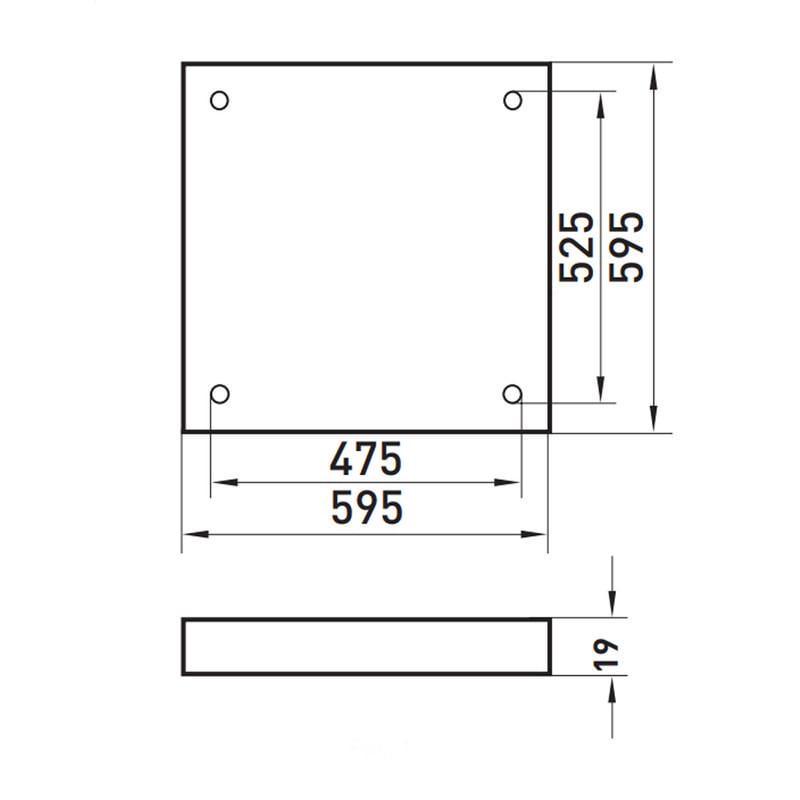 Панель світлодіодна E.NEXT e.LED Surface 600.Prisma 36W 3000lm 4500K 595x595x19 мм із призматичним розсіювачем IP20 (l0850004) - фото 3 Панель світлодіодна E.NEXT e.LED Surface 600.Prisma 36W 3000lm 4500K 595x595x19 мм із призматичним розсіювачем IP20 (l0850004) - фото 3