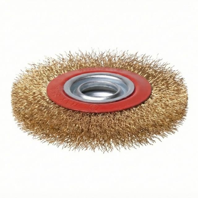 Щетка кольцевая 150х32 мм витая проволока покрыта латунью 6500 об/мин