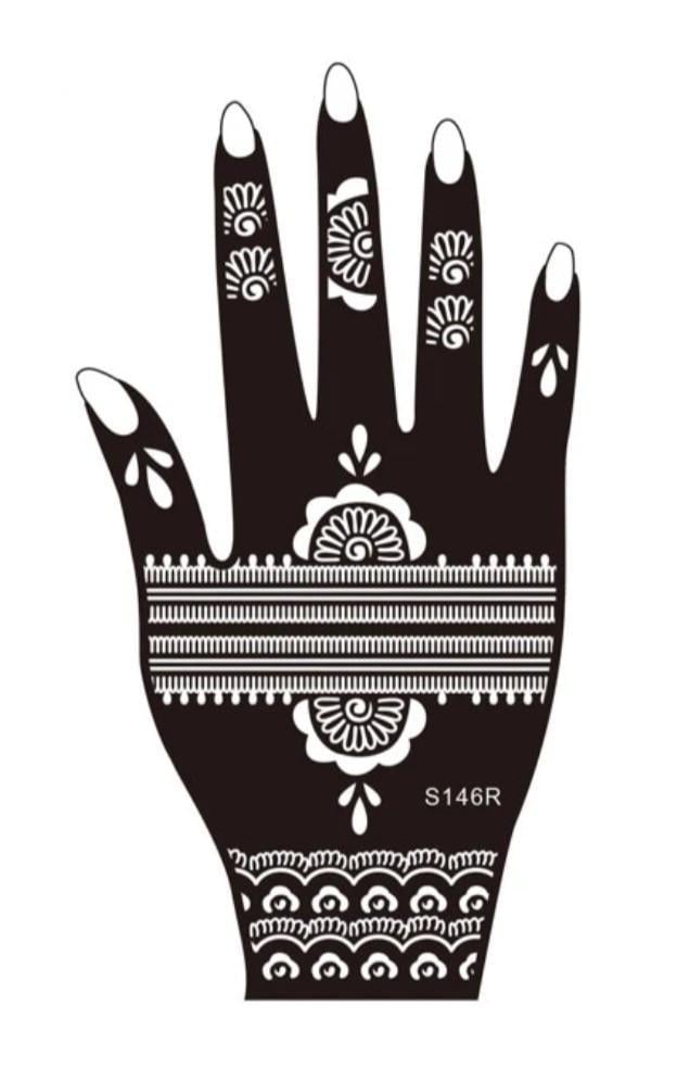 Трафарет для тату S146R для правої руки (2273991043)