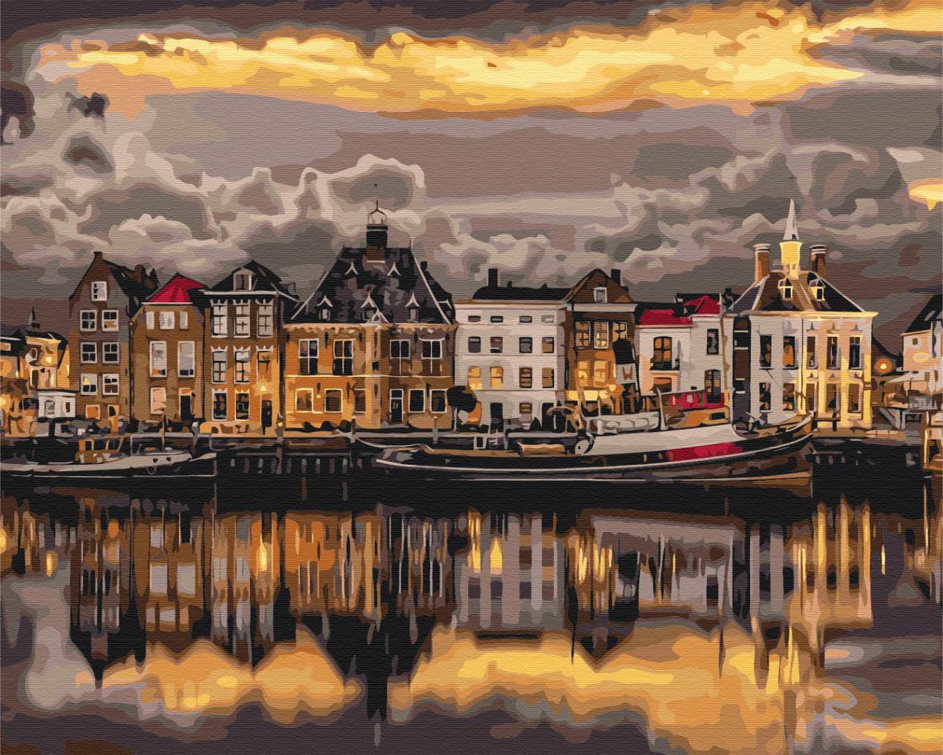 Картина по номерам Brushme Вечер в Стокгольме 40x50 см (BS24413)