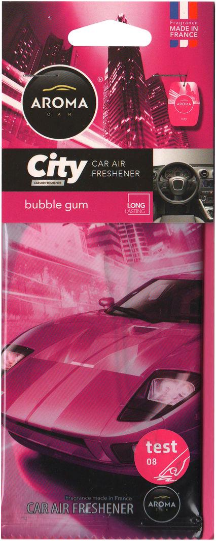 Ароматизатор для авто Aroma Car City Bubble Gum на зеркало сухой (0303380)