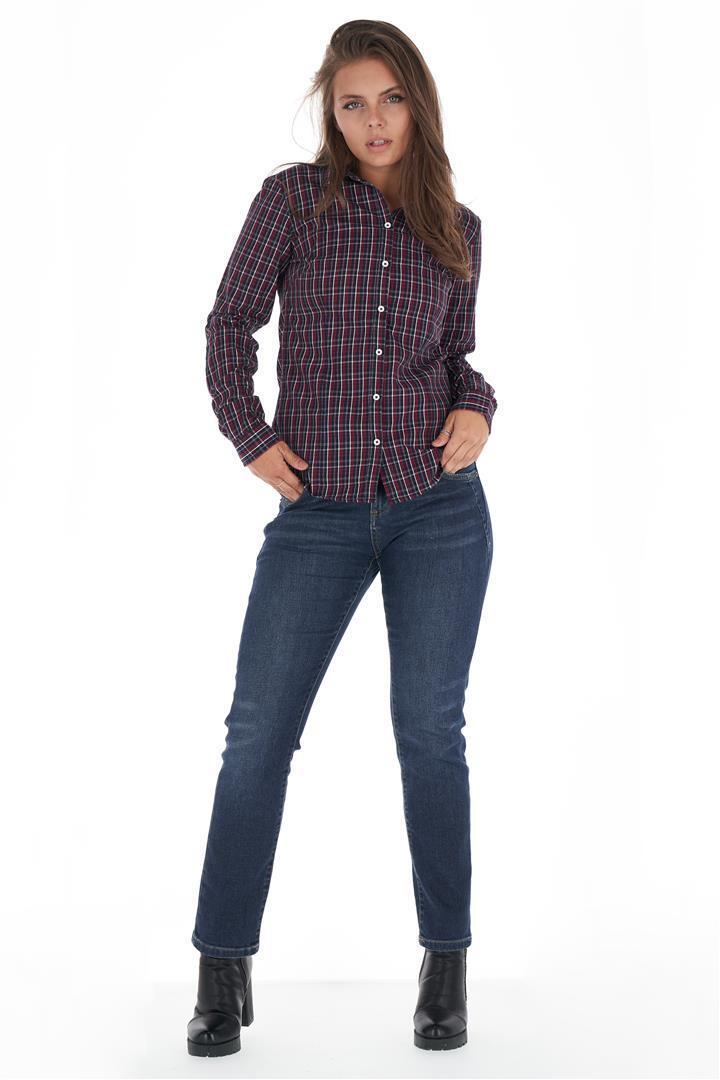 Рубашка женская Kvl 20202038 XL Синий - фото 4 Рубашка женская Kvl 20202038 XL Синий - фото 4