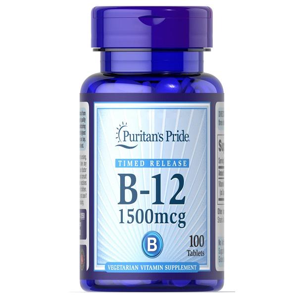 Витамин Б12 Puritan's Pride Vitamin B-12 1500 мкг 100 табл. (000020938)