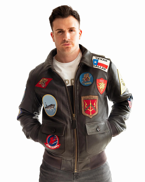 Куртка кожаная Top Gun Official Signature Series Flight Jacket 1.0 S Brown (TopGun1BRS)