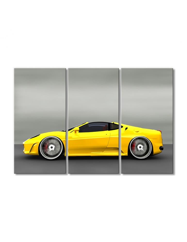 Картина модульная Спорт автомобиль 3 модуля 50x75 см