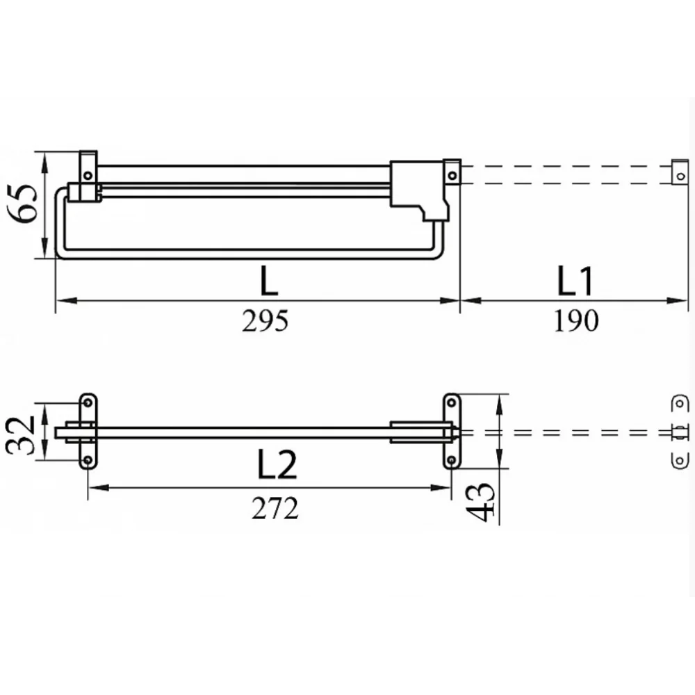 Мікроліфт висувний для гардеробних шаф Sigma 300 мм металевий (PV1142) - фото 2 Мікроліфт висувний для гардеробних шаф Sigma 300 мм металевий (PV1142) - фото 2