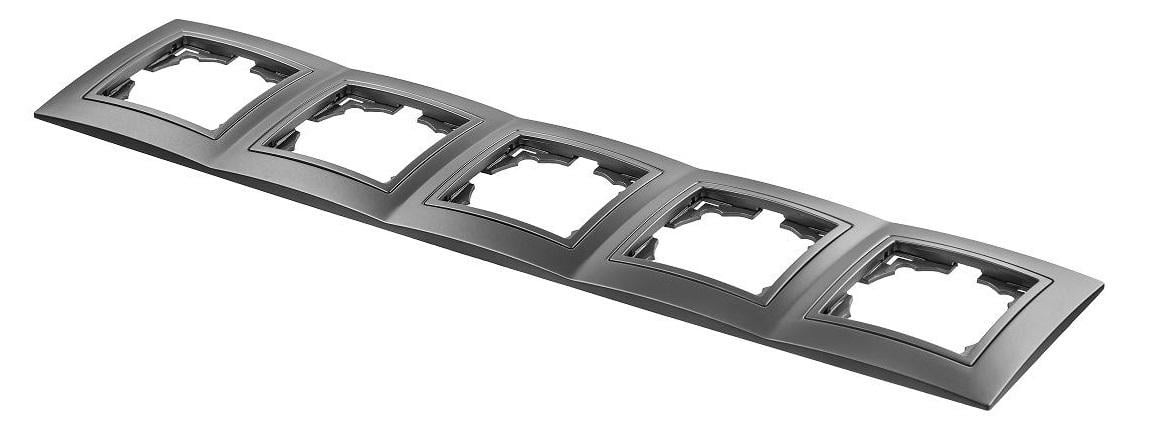 Рамка п'ятимісна MARSHEL ELEGANT FE-5 Graffite