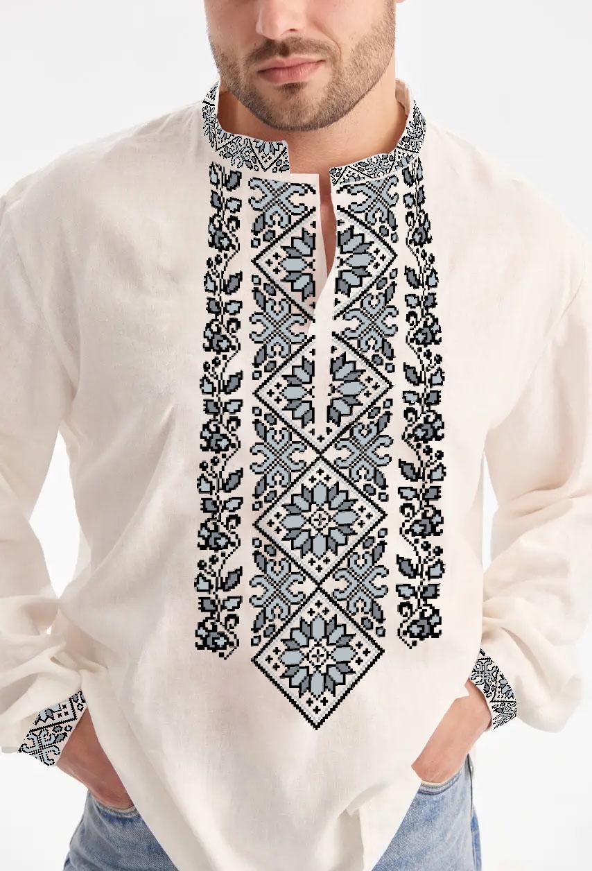 Заготовка для вишивки нитками/бісером домоткане полотно (СЧГ-490)