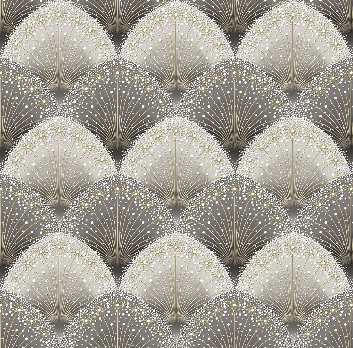 Обои бумажные акриловые V.I.P. Континент Талли Серый (30213 G)