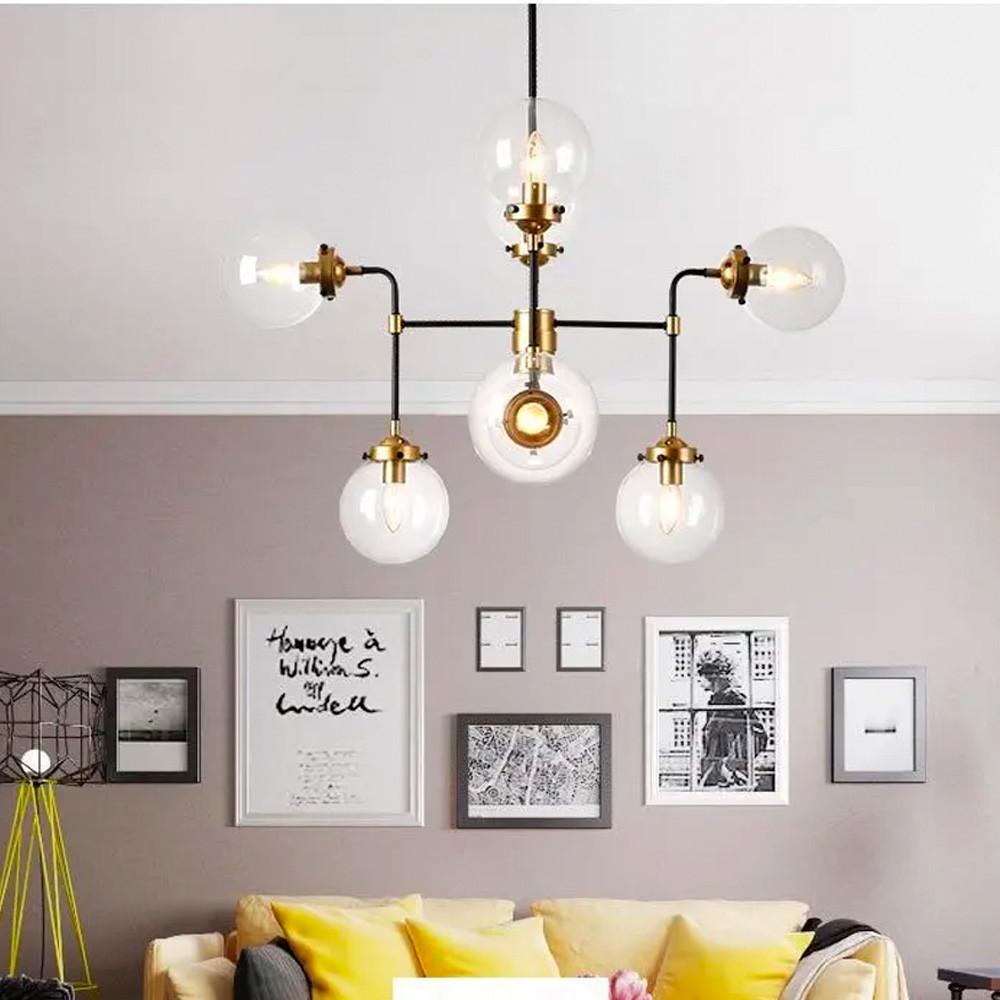 Люстра стельова на 8 плафонів в стилі Loft (MJ 79/8) - фото 9