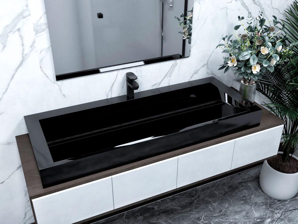 Умивальник накладний Status Boho 120 Black (636) - фото 5