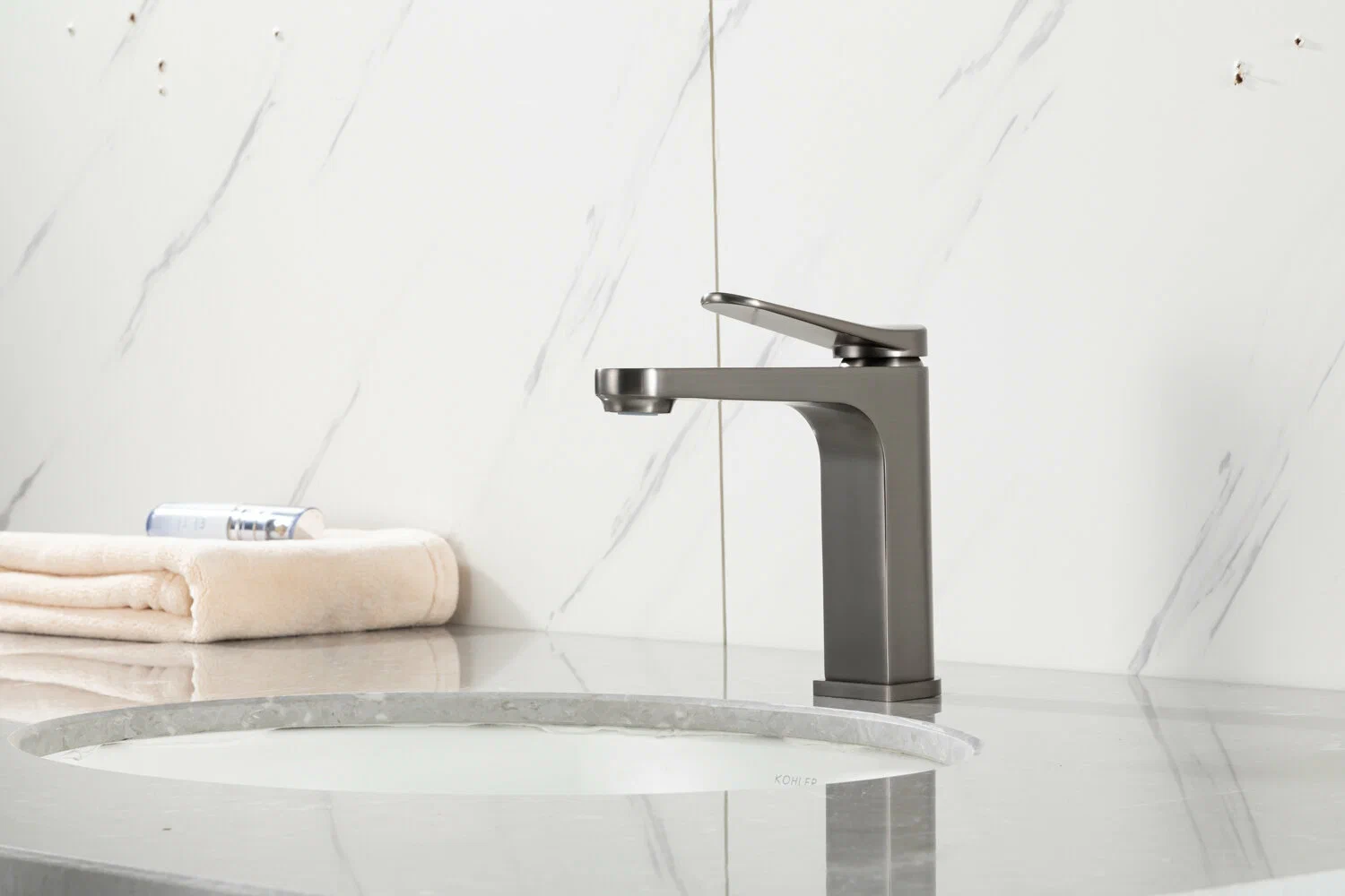 Смеситель для умывальника Gappo G1010-9 Графит (1055621) - фото 2 Смеситель для умывальника Gappo G1010-9 Графит (1055621) - фото 2