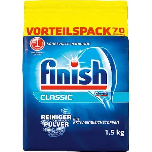 Порошок для миття посуду в посудомийній машині Finish Spülmaschinen-Reiniger Pulver Classic 1,5 кг (22281671)