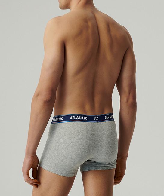 Комплект трусов-боксеров мужских Atlantic 3MH-214 хлопок L 3 шт. Синий/Серый/Коралловый (27565594) - фото 3 Комплект трусов-боксеров мужских Atlantic 3MH-214 хлопок L 3 шт. Синий/Серый/Коралловый (27565594) - фото 3