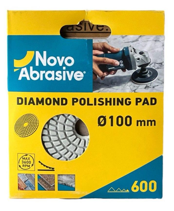 Круг алмазный шлифовальный NovoAbrasive гибкий P600 100 мм (23813720)