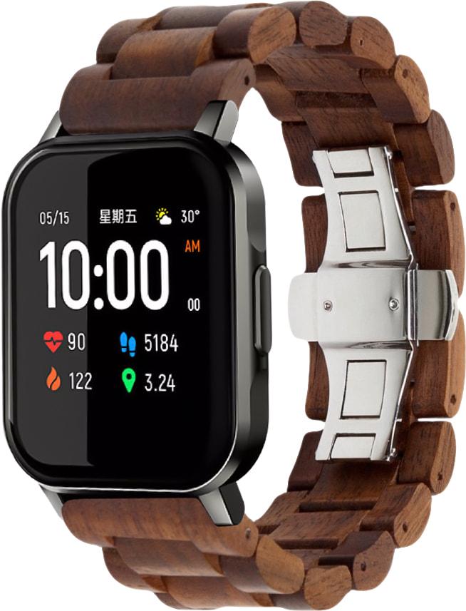 Ремешок деревянный WoodLock для Haylou Smart Watch 2 LS02 Brown (28291-30)