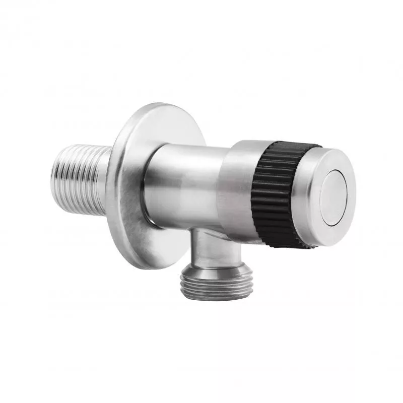 Кран приборный Wezer SOL21A-12 1/2"x1/2" Нержавеющая сталь (SQ-1044134)