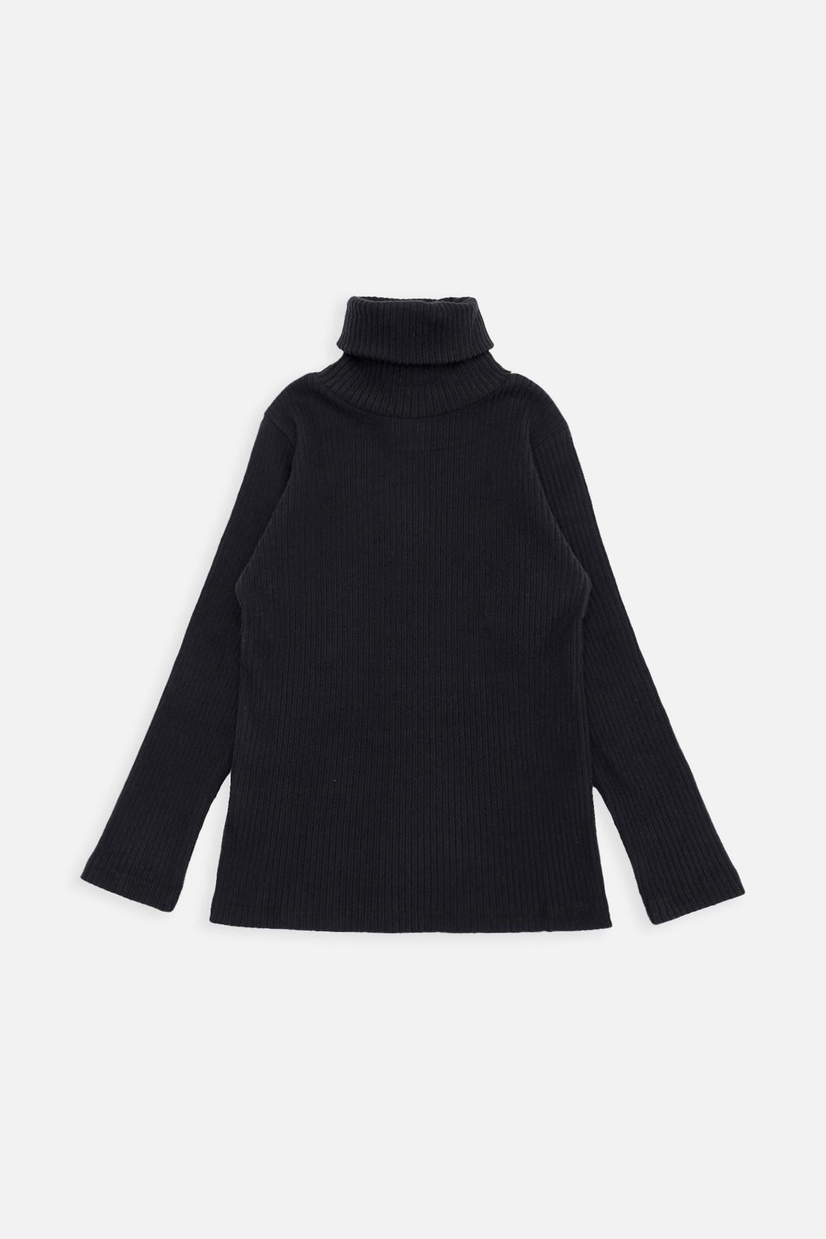 Гольф для девочки ЦБ-00260339 128 см Черный (28575664)