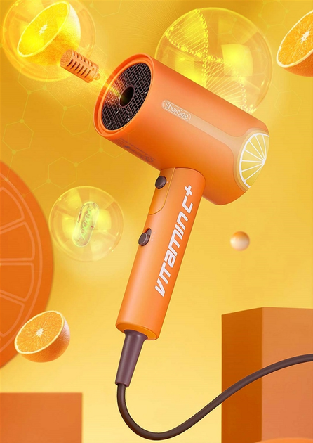 Фен ShowSee Electric Hair Dryer VC100-A Orange - фото 10 Фен ShowSee Electric Hair Dryer VC100-A Orange - фото 10