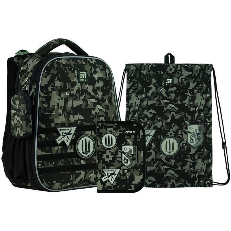 Набор школьный для мальчика младших классов KITE SET_K24-531M-3 Air Force рюкзак/пенал/сумка для обуви (2296749416)