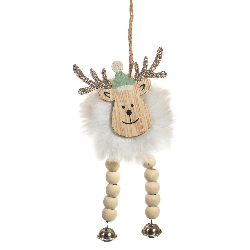 Набор новогодних украшений Elisey Пушистый олень 12 шт. (6003-023)