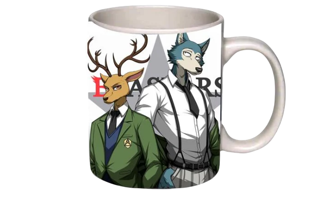 Чашка аниме Выдающиеся звери Белый (z0316)